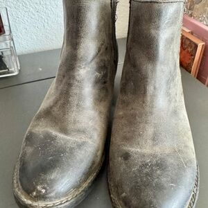 Sleek Black Leather Ankle Booties